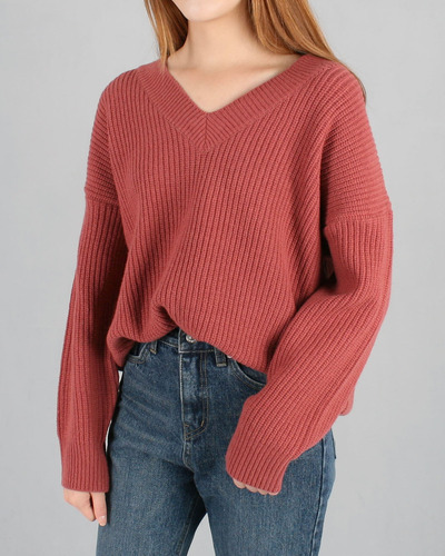 hazzy v-neck knit(2color)