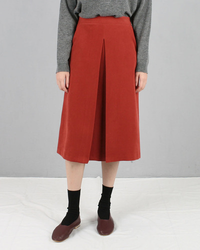 (당일출고)soft midi skirt(2color)(khaki)(37000→20000)