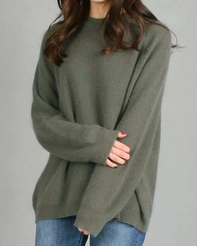 overfit angora wool knit(3color)
