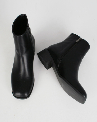 square ankle boots(4cm)