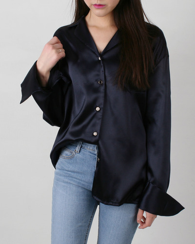 satin blouse(2color)(31000→21000)