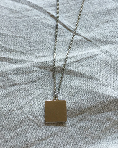 square necklace (사각 펜던트 목걸이/골드/실버)