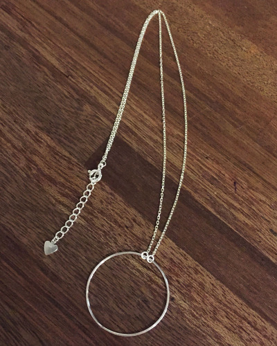 round silver necklace(silver 92.5)
