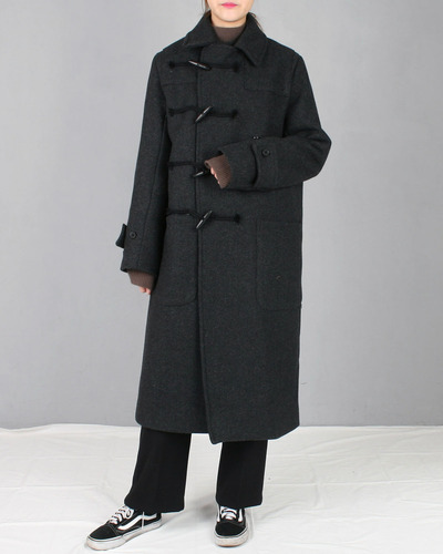 wool blend long duffle coat(울70)