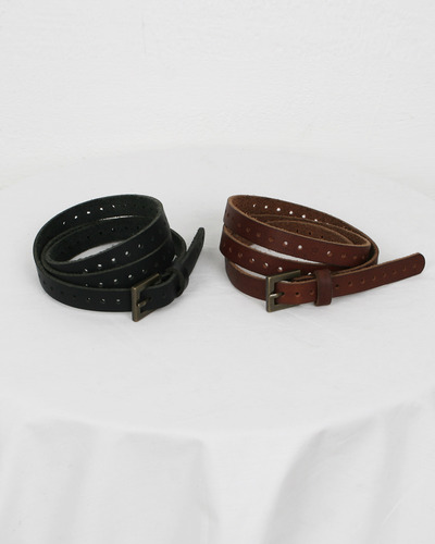 real leather belt(2color)(가죽벨트)